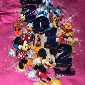 L 2012 Pink Disney T